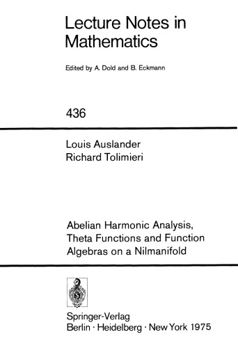 تجزیه و تحلیل هارمونیک هابلیان ، توابع تتا و عملکرد جبر در یک نیلمانیفولد