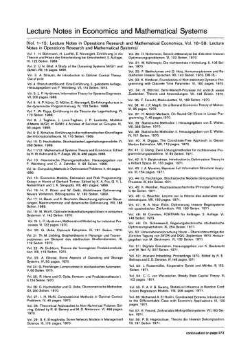 بهینه سازی و تحقیقات عملیاتی: مقالات یک کارگاه آموزشی برگزار شده در دانشگاه بن، اکتبر 2-8، 1977