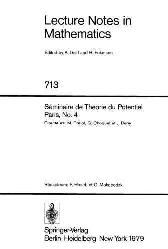 سمینار تئوری پتانسیل پاریس، شماره 4