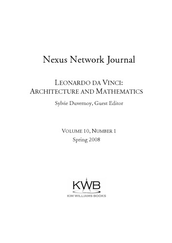 ﻿مجله Nexus Network: لئوناردو داوینچی: معماری و ریاضیات