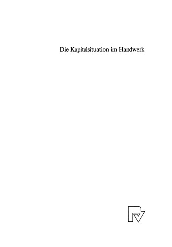 ﻿وضعیت سرمایه در صنایع دستی: مطالعه تجربی برای صنایع دستی در بایرن شرقی