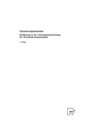 ﻿روش‌های بهینه‌سازی: مقدمه‌ای بر تحقیقات تجاری برای اقتصاددانان