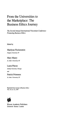 ﻿از دانشگاه ها تا بازار: سفر اخلاق تجاری: دومین کنفرانس بین المللی سالانه وینسنتین ترویج اخلاق تجاری