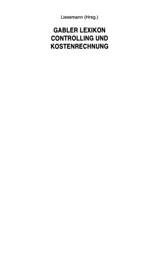 ﻿Gabler Lexicon کنترل و حسابداری هزینه