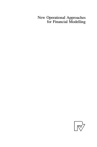 رویکردهای عملیاتی جدید برای مدل سازی مالی