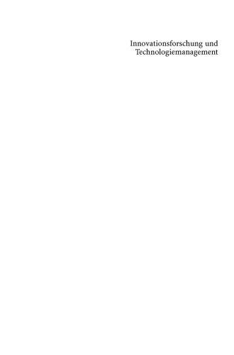 ﻿تحقیق نوآوری و مدیریت فناوری: مفاهیم، ​​استراتژی ها، مطالعات موردی