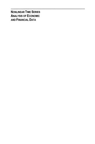 تجزیه و تحلیل سری زمانی غیرخطی از داده های اقتصادی و مالی