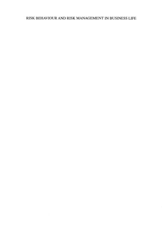 رفتار ریسک و مدیریت ریسک در زندگی تجاری