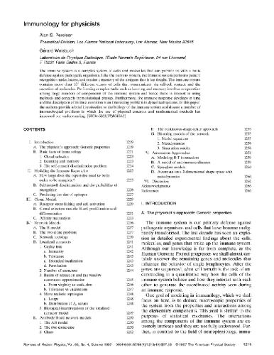 ﻿ایمونولوژی برای فیزیکدانان