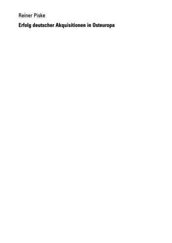 ﻿موفقیت خریدهای آلمانی در اروپای شرقی: نقش مدیریت ادغام و کیفیت همکاری