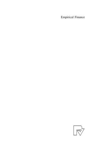 سرمایه گذاری تجربی: مدل سازی و تجزیه و تحلیل بازارهای مالی و بازارهای سهام در حال ظهور