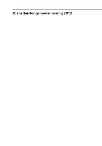 مدل سازی خدمات 2012: سیستم های خدمات و بهره وری محصولات