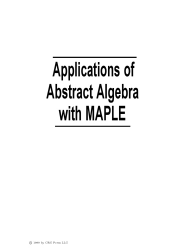 استفاده از جبر خلاق با MAPLE