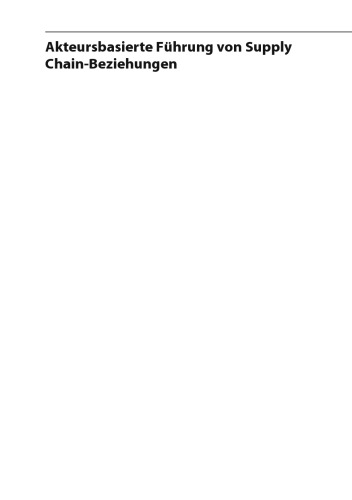 مدیریت مبتنی بر بازیگر روابط زنجیره تأمین: چارچوب اقدام برای مدیریت تأمین مبتنی بر عامل موفقیت