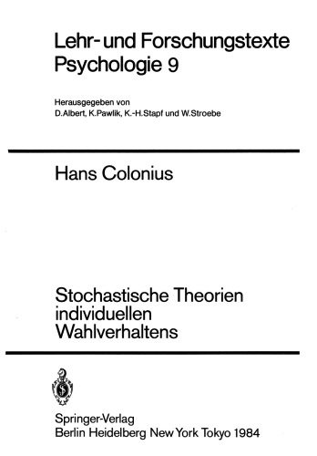 ﻿نظریه های تصادفی رفتار رأی گیری فردی