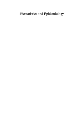 آمار زیستی و اپیدمیولوژیک: مقدماتی برای حرفه ای های بهداشتی