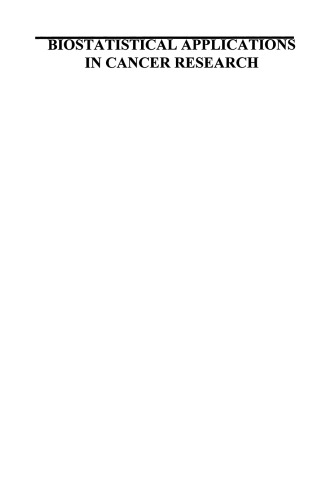 ﻿کاربردهای آماری زیستی در تحقیقات سرطان
