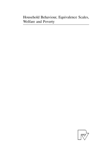 ﻿رفتار خانوار، مقیاس هم ارزی، رفاه و فقر