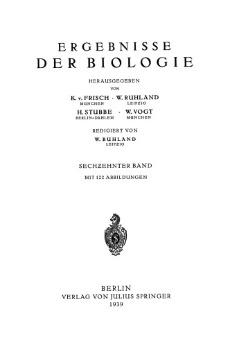 نتایج زیست شناسی: جلد شانزدهم