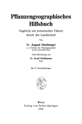 ﻿کتاب راهنمای جغرافیای گیاهی: در عین حال یک راهنمای گیاه شناسی از طریق چشم انداز