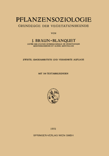 ﻿جامعه شناسی گیاهی: مبانی علم پوشش گیاهی