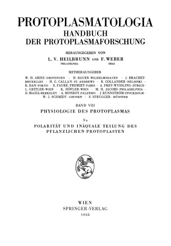 قطبیت و بخش Inaquale از Protoplasts گیاهی