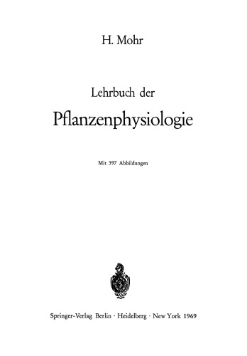 کتابشناسی فیزیولوژی گیاهی