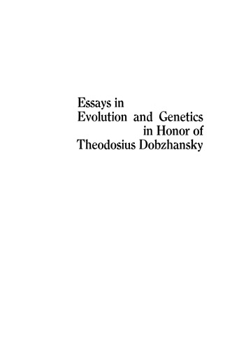 مقاله در تکامل و ژنتیک در افتخار تئودوسیوس دبژانسکی: مکمل زیست شناسی تکاملی
