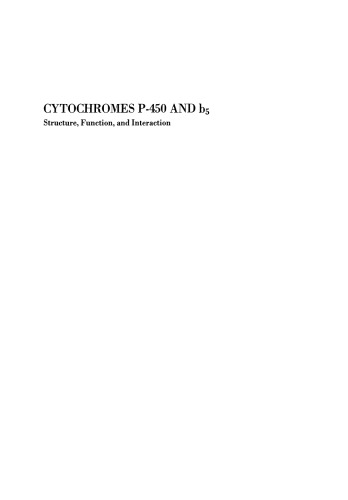 Cytochromes P-450 و b5: ساختار، عملکرد و تعامل
