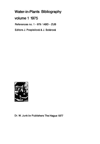 ﻿آب در گیاهان کتابشناسی: مراجع شماره. 1–979/ABD - ZUB