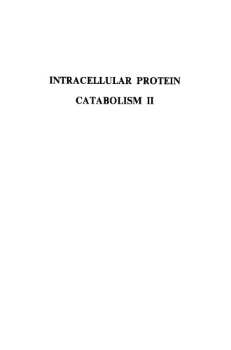 کاتابولیسم پروتئین داخل سلولی II