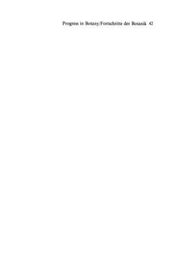 ﻿پیشرفت در گیاه شناسی: ژنتیک · فیزیولوژی · سیستماتیک · اکولوژی / مورفولوژی · فیزیولوژی ژنتیک · سیستماتیک · ژئوبوتانی