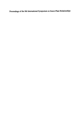 مجموعه مقالات هشتمین سمپوزیوم بین المللی روابط حشرات و گیاهان