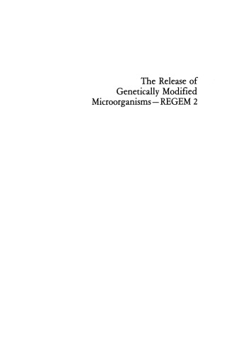 ﻿انتشار میکروارگانیسم های اصلاح شده ژنتیکی - REGEM 2