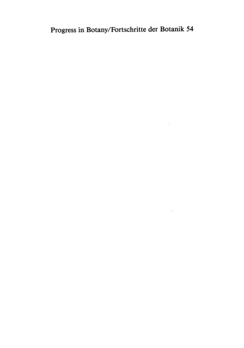 پیشرفت در Botany / Fortschritte der Botanik: بنیاد ساختاری فیزیولوژی ژنتیک طبقه بندی Geobotany / Struktur فیزیولوژی ژنتیک Systematik Geobotanik