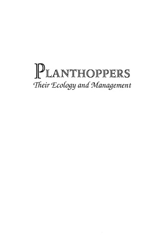 Planthoppers: اکولوژی و مدیریت آنها