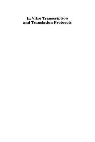 در پروتکل های رونویسی و ترجمه آزمایشگاهی