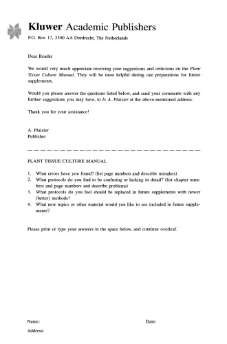 ﻿کتابچه راهنمای فرهنگ بافت گیاهی: مکمل 6