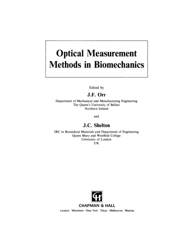 ﻿روش های اندازه گیری نوری در بیومکانیک