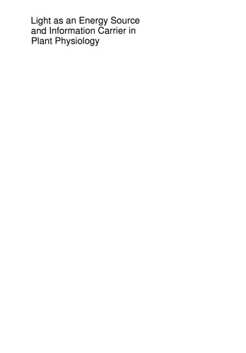 ﻿نور به عنوان منبع انرژی و حامل اطلاعات در فیزیولوژی گیاهی