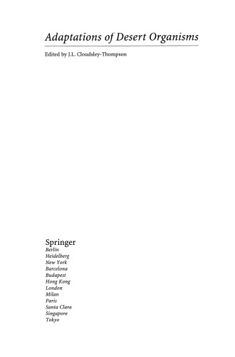 ﻿اکوفیزیولوژی پستانداران کوچک بیابانی