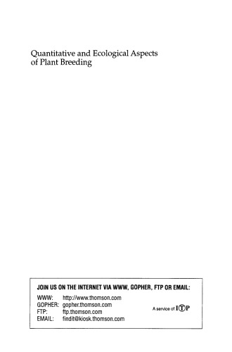 ﻿جنبه های کمی و اکولوژیکی اصلاح نباتات