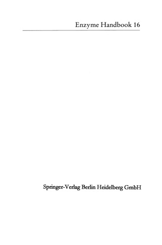 ﻿کتابچه راهنمای آنزیم 16: مکمل اول قسمت 2 کلاس 3: هیدرولازها