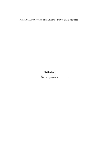 ﻿حسابداری سبز در اروپا - چهار مطالعه موردی