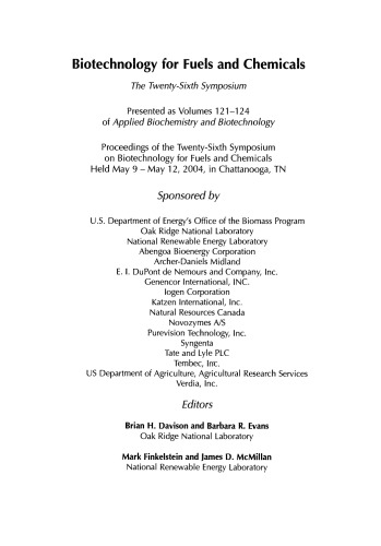 ﻿بیست و ششمین سمپوزیوم بیوتکنولوژی برای سوخت و مواد شیمیایی