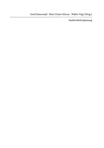 ﻿برنامه ریزی ترافیک شهری: مبانی، روش ها، اهداف