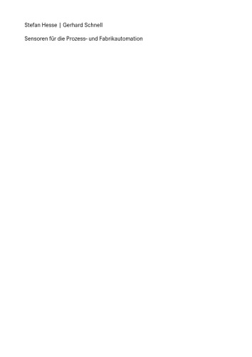 سنسورهای فرآیند و اتوماسیون کارخانه: عملکرد - اجرا - کاربرد