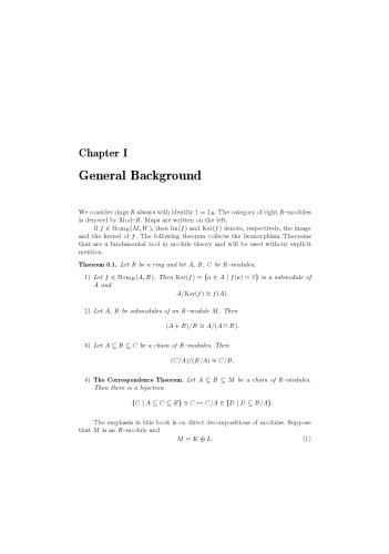 حلقه ها ، ماژول ها و کل