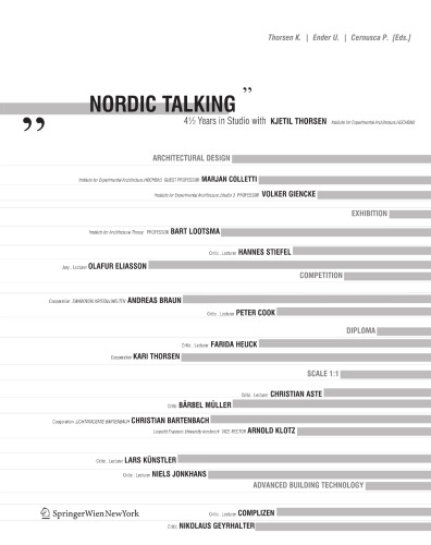 ﻿Nordic Talking: 4 سال و نیم در استودیو با موسسه معماری تجربی Kjetil Thorsen. HOCHBAU