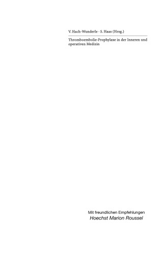 ﻿پیشگیری از ترومبوآمبولی در پزشکی داخلی و جراحی